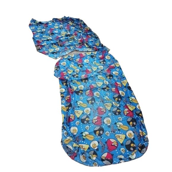 AUTH Angry Birds TWIN SHEET SET Flat & Fitted Royal Blue Vintage 2009 Dorm Kids - Picture 3 of 7